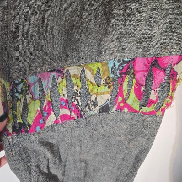 Nepal Joggers Drawstring Hippie Festival Lounge Boho Patchwork Pockets Approx M - Picture 4 of 8